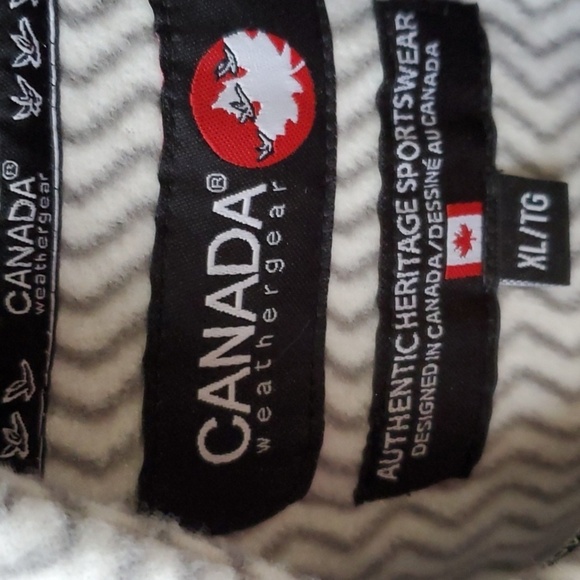 Canada Weather Gear NWT  Authentic grey and white fleece Quarter zip XL - Picture 3 of 14